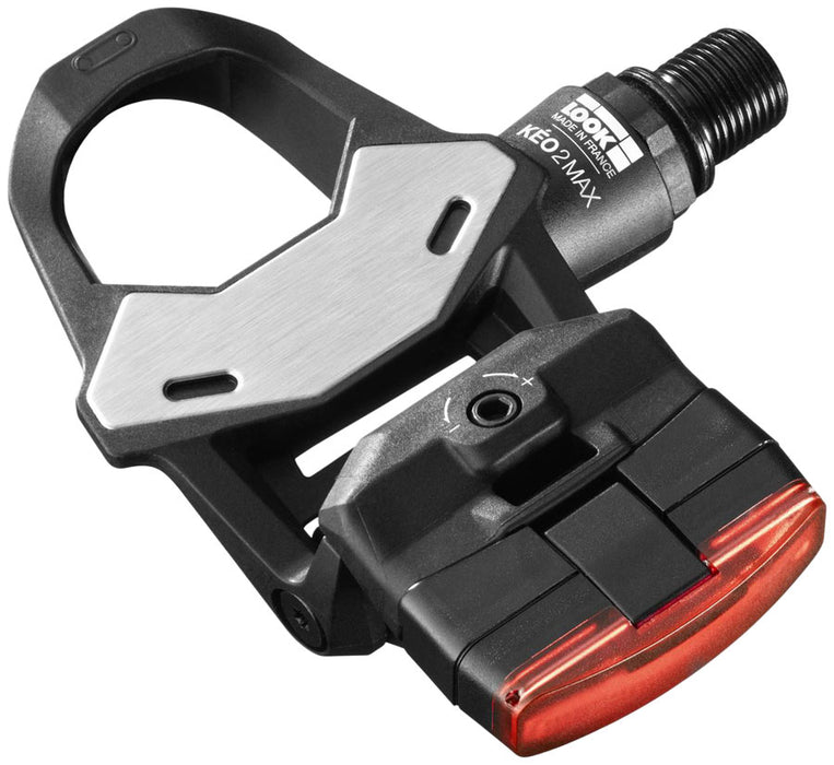 LOOK KEO 2 Max Vision Pedals - Single Sided Clipless, Composite, 9/16", Black, 53mm QF