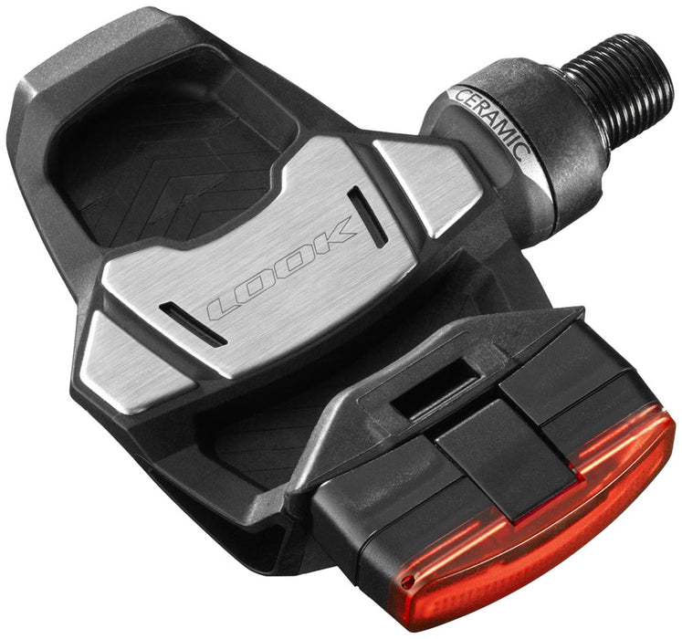 LOOK KEO Blade Carbon Ceramic Vision Pedals - Single Sided Clipless, Carbon, 9/16", Black, 53mm QF
