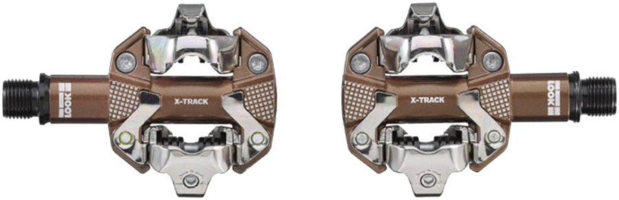 LOOK X-TRACK Pedals - Dual Sided Clipless, Chromoly,  9/16", Gravel Edition