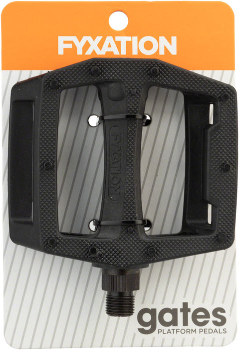 Fyxation Gates nylon platform pedals, black