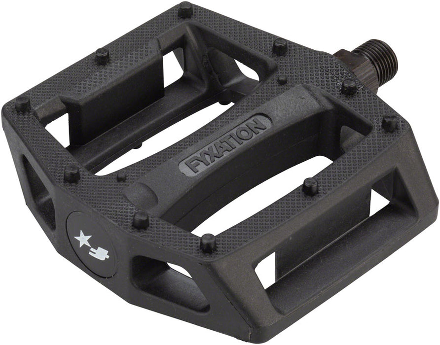 Fyxation Gates Pedals - Platform, Composite/Plastic, 9/16", Black, Bulk 6 Pairs