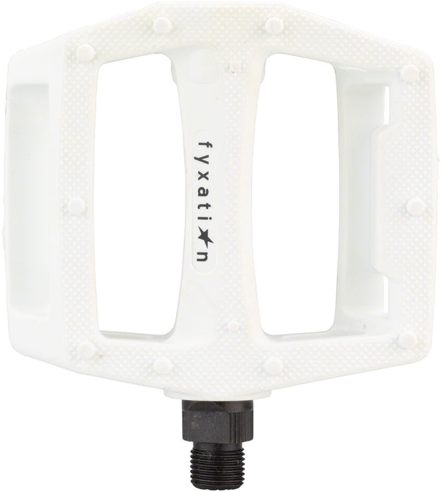Fyxation Gates Pedals - Platform, Plastic, 9/16", White