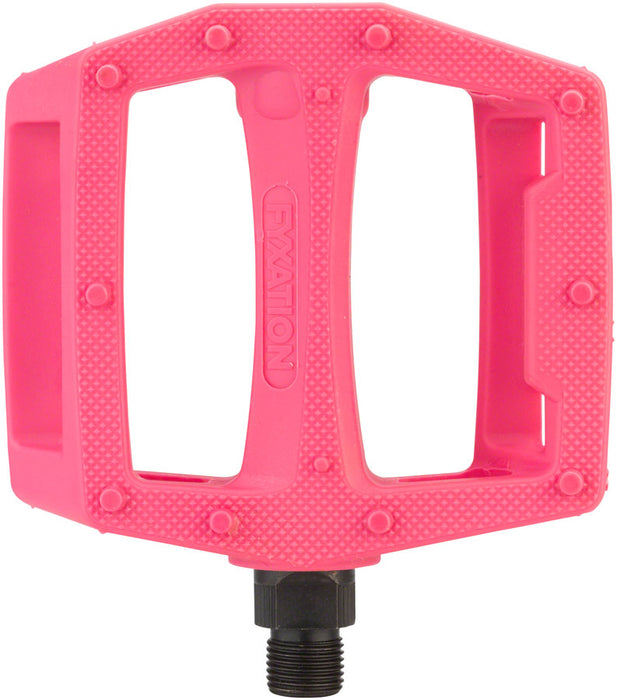 Fyxation Gates Pedals - Platform, 9/16", Plastic, Pink