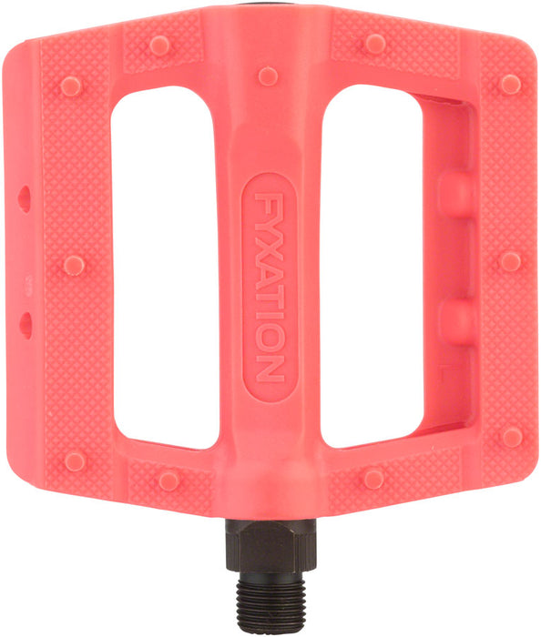 Fyxation Gates Slim Pedals - Platform, Plastic, 9/16", Pink