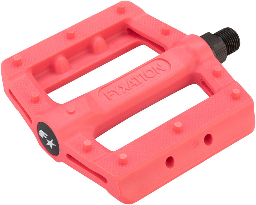 Fyxation Gates Slim Pedals - Platform, Plastic, 9/16", Pink