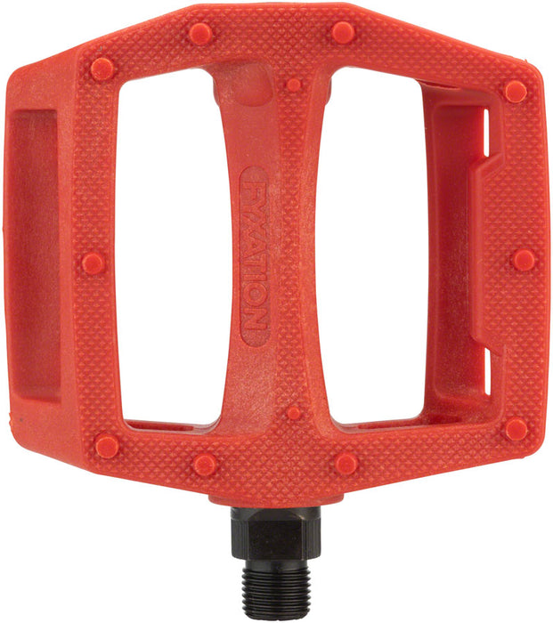 Fyxation Gates Pedals - Platform, Composite/Plastic, 9/16", Red