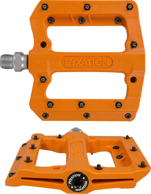 Fyxation Mesa MP Pedals - Platform, Composite/Plastic, 9/16", Orange