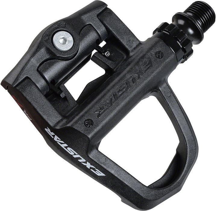 Exustar E-PR73ST Delta Style Pedals- Single Sided Clipless, Thermoplastic, 9/16", Black