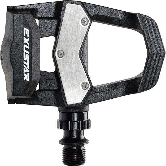 Exustar E-PR73ST Delta Style Pedals- Single Sided Clipless, Thermoplastic, 9/16", Black