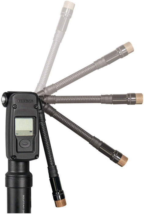 Topeak Mountain Digital 2 Stage Pump, Black