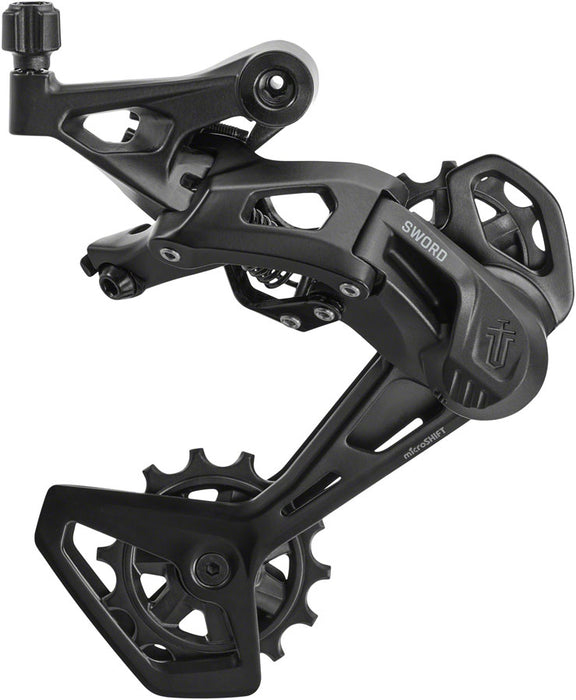 microSHIFT Sword Black 2x9-Speed Groupset - Includes Brake/Shifters, Front Derailler Braze-On, Rear Derailleur Long Cage, 11-38t Cassette