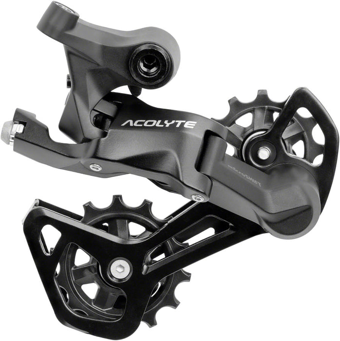microSHIFT Acolyte RD-M5180M-B Rear Derailleur - 8 Speed, Medium Cage, Black