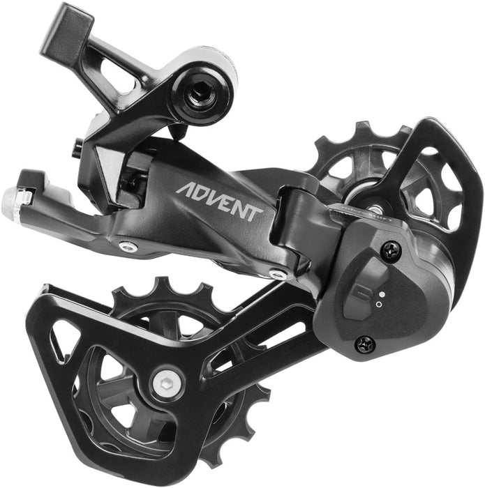 microSHIFT ADVENT RD-M6195M-B Rear Derailleur - 9 Speed, Medium Cage, Black, With Clutch