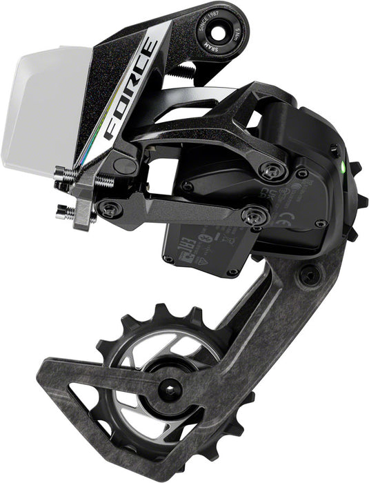 SRAM Force AXS Rear Derailleur - 12-Speed, 36t Max, (Battery Not Included), Carbon Cage, Black, E1