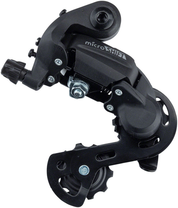 microSHIFT M21 Rear Derailleur - 6/7 Speed, Super Short Cage, Black