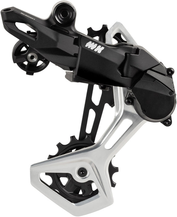 microSHIFT Advent MX 1x11-Speed Groupset - MX Trail Shifter, MX Pro Rear Derailleur, Aluminum Cage, Clutch, 11-50t Cassette, For HG Driver