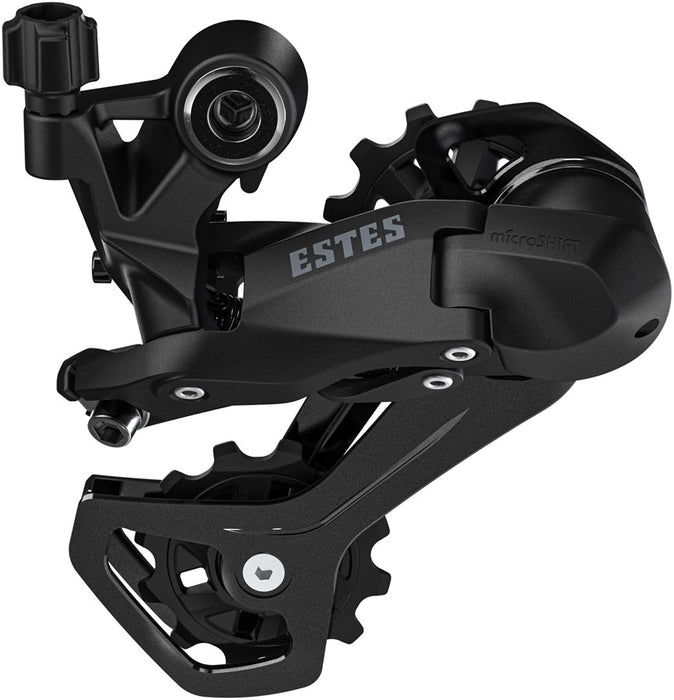 microSHIFT Estes Rear Derailleur - 7/8/9-Speed, Medium Cage, 40-45t Max Cog, 11-12t Min Cog, 33t Capacity, Black