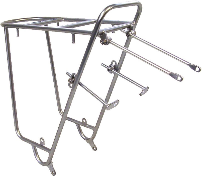 Sender Bike Rack Nitto Mt-Campee Rear Mount Bicycle Rack: Silver — Send It Bikes