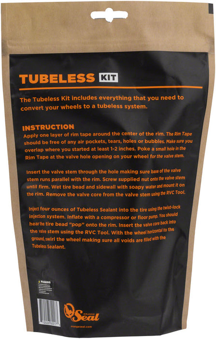 Orange Seal Tubeless Kit, Mountain x 24mm - Standard Sealant