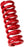 RockShox Metric Coil Spring - 134mm Length, 47.5 - 55mm Travel, 400 lb, Electric Red