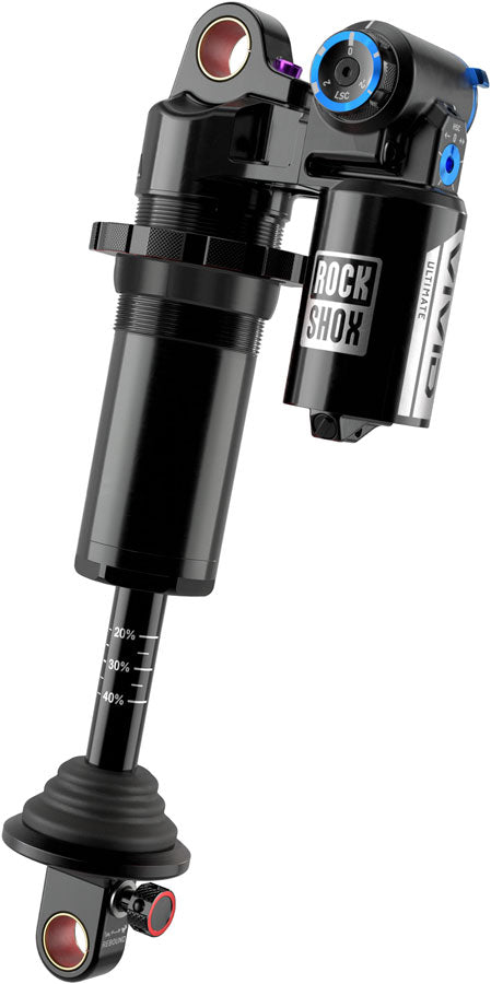 RockShox Vivid Coil Ultimate RC2T Rear Shock - 230 x 57.5mm, Reb 55 / Comp 34, Adj. Hydraulic Bottom Out, L/45, Standard, D1