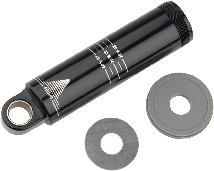 RockShox Rear Shock Damper Body - Standard Eyelet, 60mm w/ Hydraulic Bottom Out, 5mm Travel Spacer, Super Deluxe C1+ (2023+)