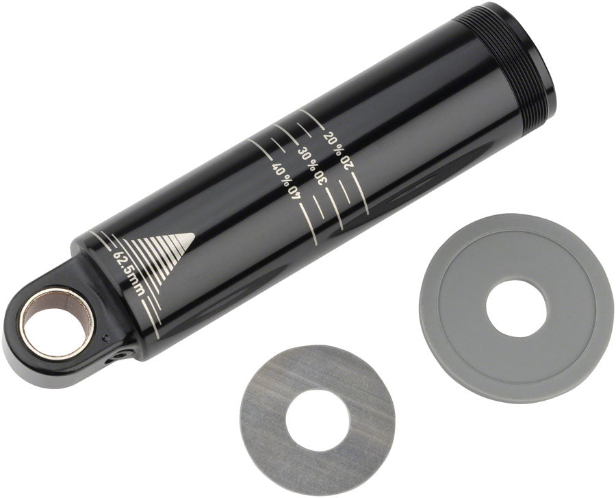 RockShox Rear Shock Damper Body - Standard Eyelet, 62.5mm w/ Hydraulic Bottom Out, 2.5mm Travel Spacer, Super Deluxe C1+ (2023+)