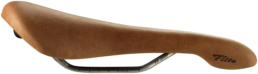 Selle Italia Flite Racer Saddle, L1, Ti316, Light Brown