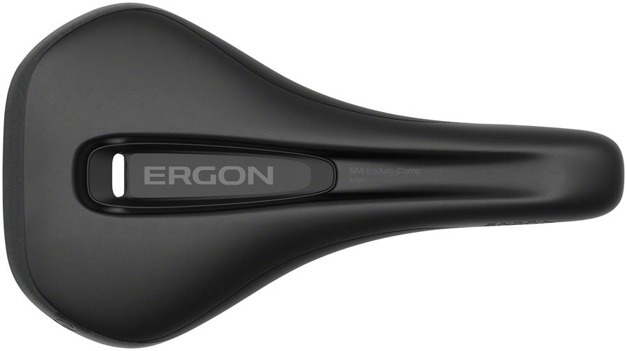 Ergon SM Enduro Comp Saddle, M/L - Stealth w/ Oil Slick Rails