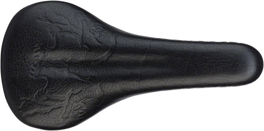 Chromag Trailmaster LTD Saddle: Oiled Leather Cover Black