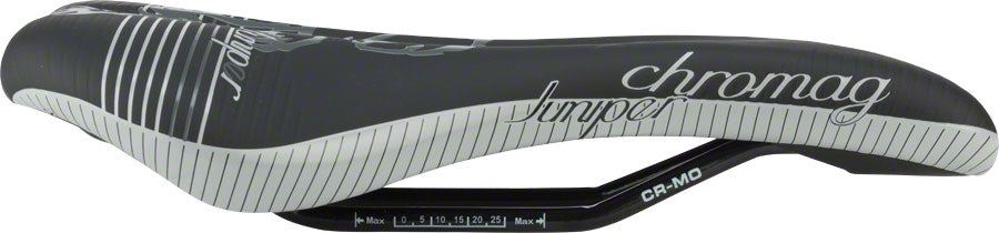 Chromag Womens Juniper Saddle: Synthetic Top Black and Gray