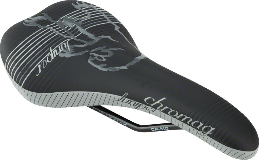 Chromag Womens Juniper Saddle: Synthetic Top Black and Gray