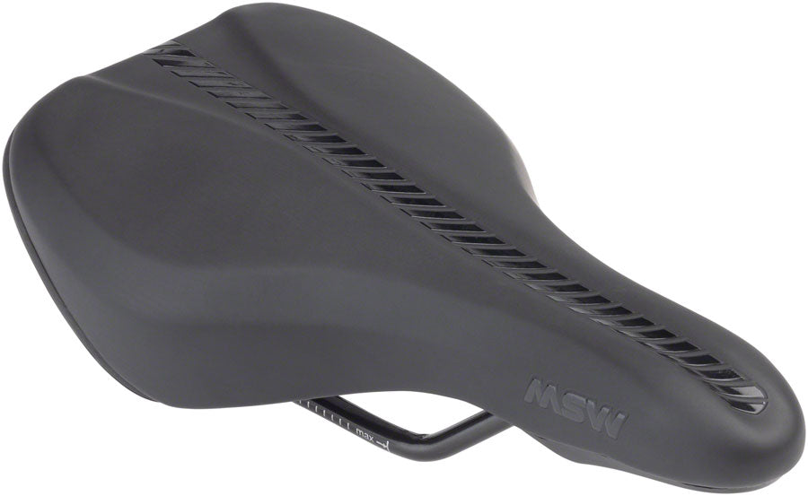 MSW Youth Saddle - Memory Foam, Steel, Black