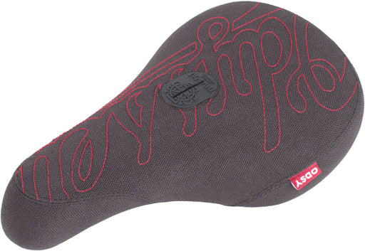 Odyssey Big Stitch BMX Seat - Pivotal, Black/Red, Fat