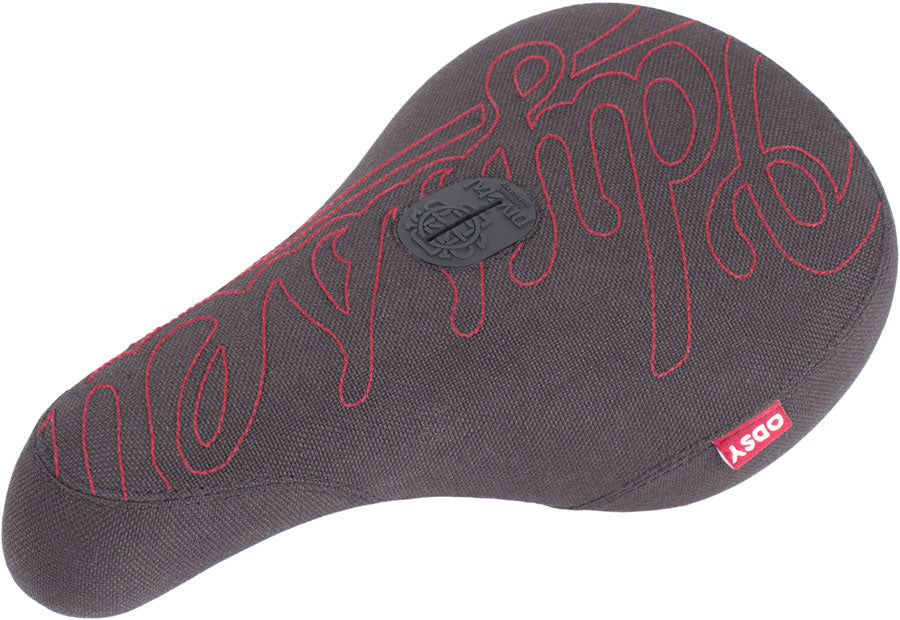 Odyssey Big Stitch BMX Seat - Pivotal, Black/Red, Fat