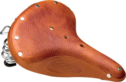 Brooks B67 Saddle - Steel, Honey, Women's