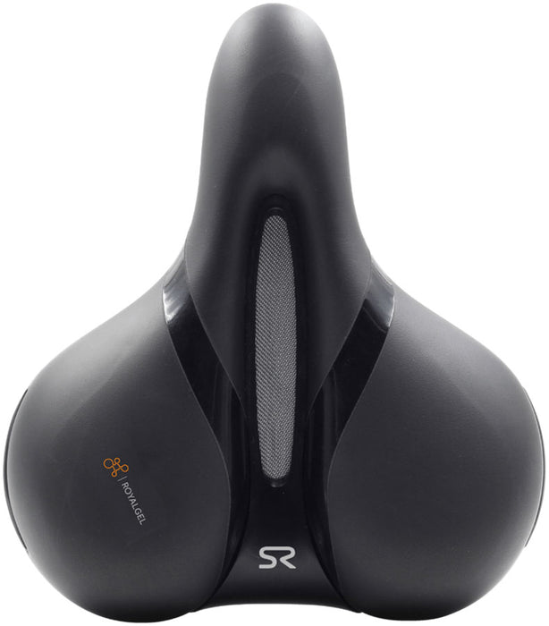 Selle Royal Respiro Stracciatella Saddle - Steel, Black, Relaxed