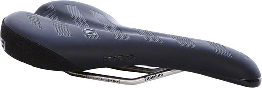 WTB Volt Team 142 Saddle: Titanium Rails Black/Gloss Black