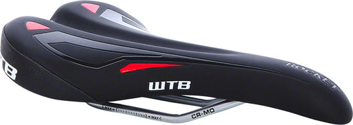 WTB Rocket Race 142 Saddle: CroMo Rails Black/Red