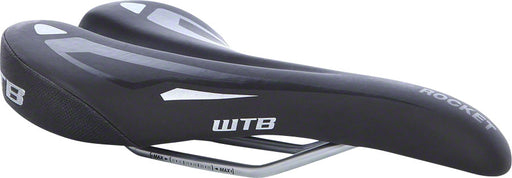 WTB Rocket Comp 150 Saddle: Steel Rails Black/Silver