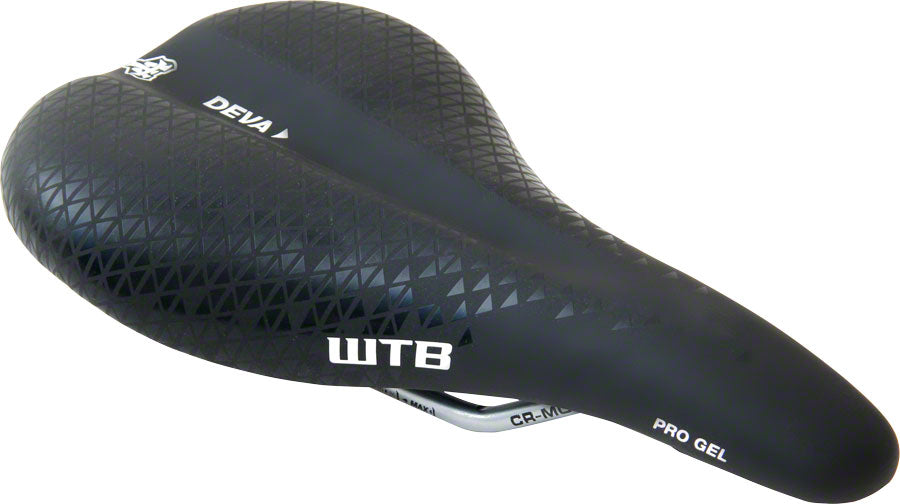 WTB Deva ProGel Saddle: Steel Rails Black