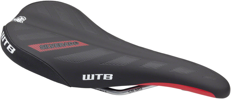 WTB Silverado Race Saddle: CroMo Rails Black/Red