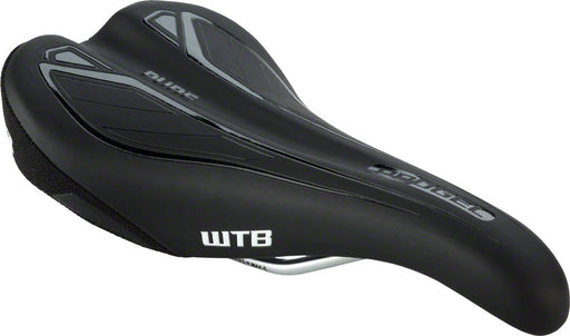 WTB Pure ProGel Saddle: Steel Rails Black