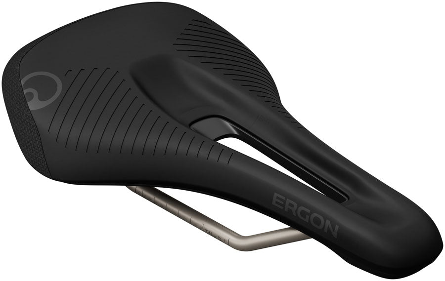 Ergon SMS Pro Saddle - TiNox SL, Black, Women's, Medium/Large