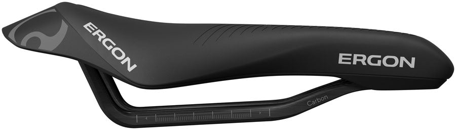 Ergon SR Tri Pro Carbon Saddle - Carbon, Black, Men's, Front