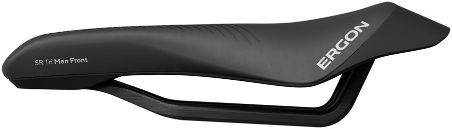 Ergon SR Tri Pro Carbon Saddle - Carbon, Black, Men's, Front