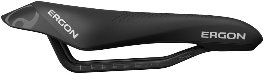 Ergon SR Tri Pro Carbon Saddle - Carbon, Black, Women's, Front