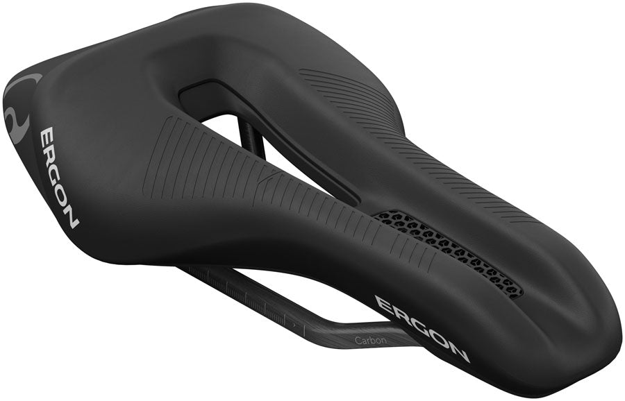 Ergon SR Tri Pro Carbon Saddle - Carbon, Black, Women's, Mid