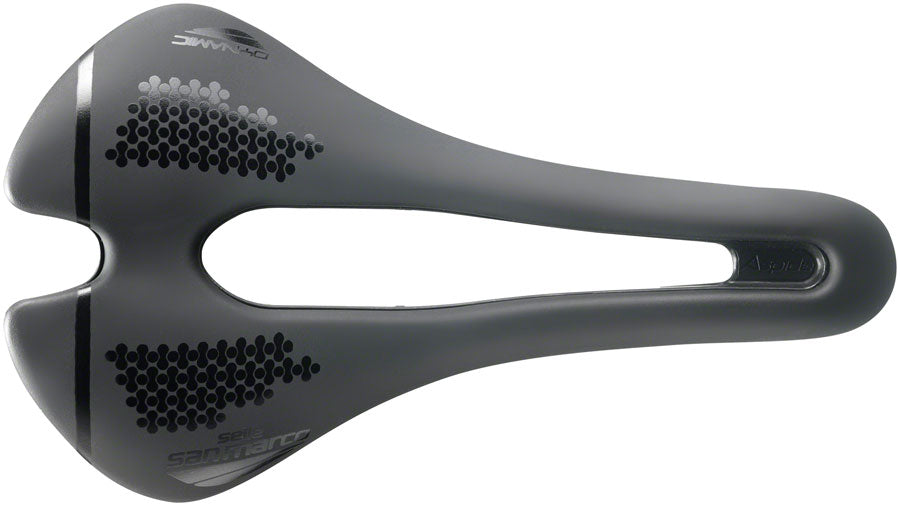 Selle San Marco Aspide Short Open-Fit Dynamic Saddle - Manganese, Black, Men's, Narrow