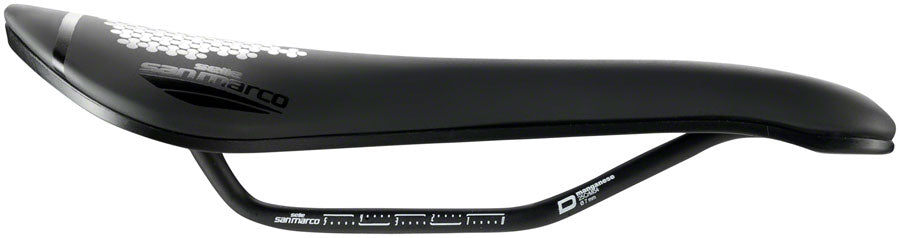 Selle San Marco Aspide Short Open-Fit Dynamic Saddle - Manganese, Black, Men's, Narrow